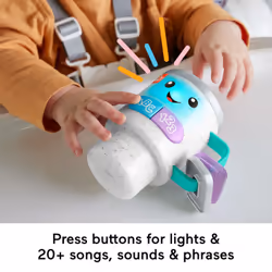 Fisher-Price Laugh & Learn Wake Up & Learn Coffee Mug Baby Musical Toy, Multilanguage Version - Additional view 4