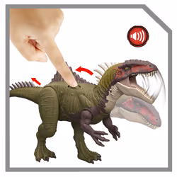 Jurassic World Chaos Theory Battle Roarin’ Becklespinax Dinosaur Action Figure Toy, Rampage Strike - Additional view 5