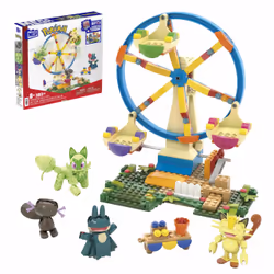 MEGA Pokémon Ferris Wheel Fun Building Toy Kit, with 4 Action Figures (393 Pieces) for Kids - Additional view 8