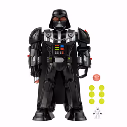 Fisher-Price Imaginext STAR WARS Darth Vader Bot 2+ Ft Toy, Lights Sounds & Stormtrooper Character Key - Additional view 7