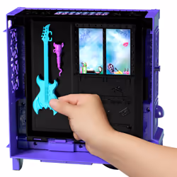 Monster High Draculaura Doll and Fangtastic Rockin’ Food Truck Playset with 13+ Themed Accessories