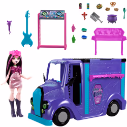 Monster High Draculaura Doll and Fangtastic Rockin’ Food Truck Playset with 13+ Themed Accessories - Additional view 4