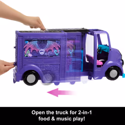 Monster High Draculaura Doll and Fangtastic Rockin’ Food Truck Playset with 13+ Themed Accessories - Additional view 7