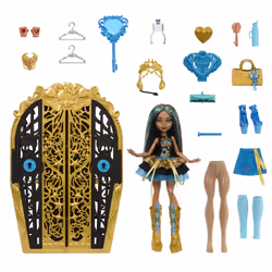 Monster High Skulltimate Secrets Monster Mysteries Playset, Cleo De Nile Doll with 19+ Surprises