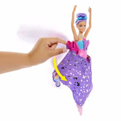 Barbie Dance and Flutter Doll with 2-in-1 Transformation from Dancer to Butterfly, Purple Hair - Additional view 4