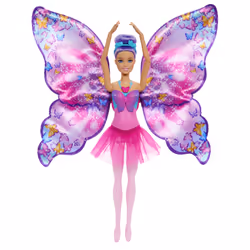 Barbie Dance and Flutter Doll with 2-in-1 Transformation from Dancer to Butterfly, Purple Hair - Additional view 5