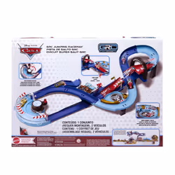 Disney Pixar Cars Disney and Pixar Cars GRC Jumping Raceway Playset with 2 Toy Vehicles, Includes Lightning McQueen - Additional view 4