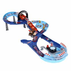 Disney Pixar Cars Disney and Pixar Cars GRC Jumping Raceway Playset with 2 Toy Vehicles, Includes Lightning McQueen - Additional view 5