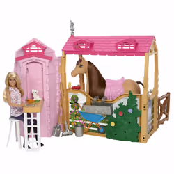 Barbie Mysteries The Great Horse Chase Ultimate Stable Playset, Fashion doll, Female, 3 yr(s), Girl, Multicolour