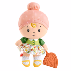 Fisher-Price Cuddle & Chime First Babydoll with Rainbow Teether