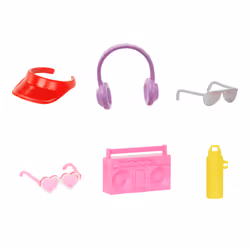 Barbie Fashionistas 2 Doll & 6 Accessories Set, Roller-Skating Theme, 65th Anniversary - Additional view 4
