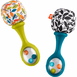 Fisher-Price Newborn Toys Rattle n Rock Maracas  2 Soft Musical Instruments for Developmental Play Babies Ages 3+ Months  Neu ...