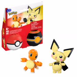 MEGA Pokémon Charmander & Pichu, Building set, 6 yr(s), Plastic, 40 pc(s)