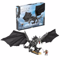 Mattel MEGA Skyrim Alduin the World Eater, Building set, 17 yr(s), Plastic, 619 pc(s)