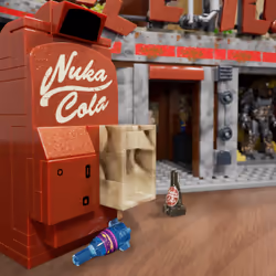 MEGA Fallout Red Rocket Building Toy Kit with 2 Action Figures (824 Pieces) for Collectors - Additional view 5