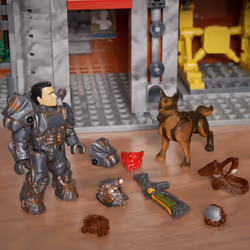 MEGA Fallout Red Rocket Building Toy Kit with 2 Action Figures (824 Pieces) for Collectors - Additional view 6