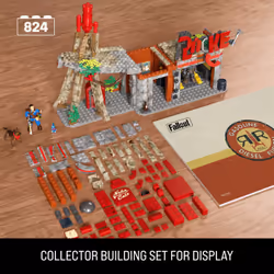 MEGA Fallout Red Rocket Building Toy Kit with 2 Action Figures (824 Pieces) for Collectors - Additional view 7