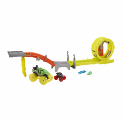 Hot Wheels Monster Trucks CHARGE & CHASE CHALLENGE, Monster truck & track set, 4 yr(s), Plastic, Multicolour
