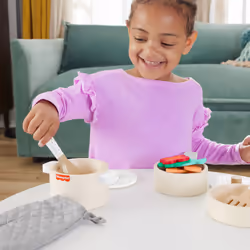 Fisher-Price Wooden Pots and Pans Set