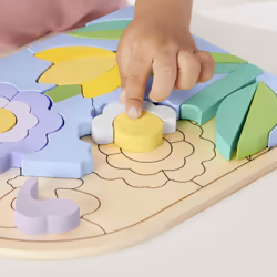 Fisher-Price Wooden Flower Puzzle Blocks - Additional view 7
