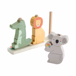 Fisher-Price Wooden Stack & Sort Animals, 1 yr(s), Wood, Multicolour