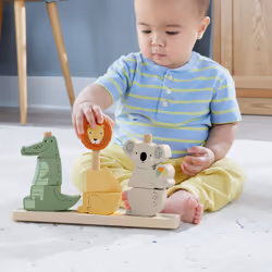 Fisher-Price Wooden Stack & Sort Animals