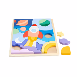 Fisher-Price Wooden Space Blocks Puzzle - Additional view 4