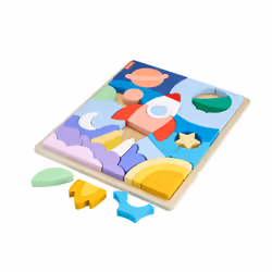 Fisher-Price Wooden Space Blocks Puzzle - Additional view 5