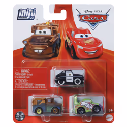 Disney Pixar Cars Mini Racers 3-Pack, Vehicle set, 3 yr(s), Metal, Multicolour