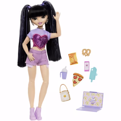 Barbie Dream Besties Renee Fashion Doll with 11 Food Themed Accessories, Fashion doll, Female, 4 yr(s), Boy/Girl, Multicolour
