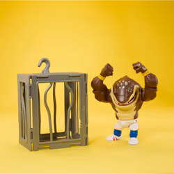 Mattel Street Sharks Action Figure with Bite & Slam Motion  Big Slammu Collectible Toy Inspired by 90s TV Half-Man Half-Shark Hero  6-Inch