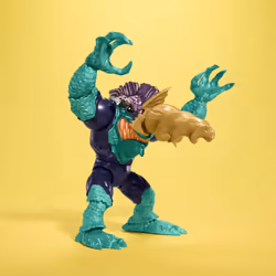 Mattel Street Sharks Slash Action Figure Toy  90s TV Half-Man Villain  6-Inch Articulated Nostalgia Toy with Real-Like Skin  Bite & Drill Ac