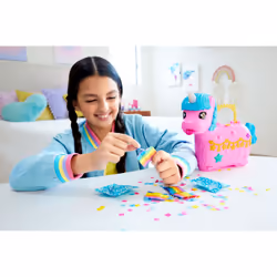 Polly Pocket Unicorn Partyland Playset with 2 Micro Dolls, Pets & 25+ Surprise Accessories, Birthday Celebration with Hot Air Balloon Ride