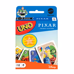 Mattel UNO Pixar Card Game with Character-Inspired Deck for Kids, Adults & Family Nights, Card Game, Shedding, 7 yr(s), Famil ...