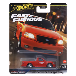 Hot Wheels Fast & Furious Ford F-150 SVT Lightning, Car, 3 yr(s), Metal, Red
