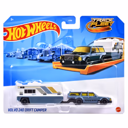 Hot Wheels Track Fleet Volvo 240 Drift Camper, Vehicle set, 3 yr(s), Metal, Multicolour