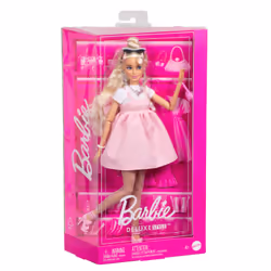 Barbie Deluxe Style Doll #3 in Pastel Pink Barbiecore Dress with Oversized Bow, Blond Hair - Additional view 6