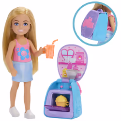 Barbie Chelsea Family & Friends Cupcake Baking Backpack Doll And Accessories