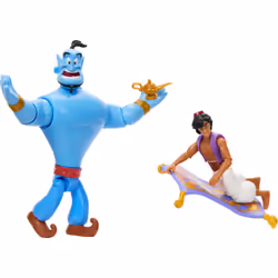 Disney Aladdin Storytellers Pack of 3 Figures Genie  Aladdin and Magic Carpet  Cave of Wonders Authentic Posable Movie Toys 4 Inch Scale