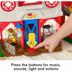 Fisher-Price Little People Toddler Learning Toy Caring for Animals Farm Playset with Smart Stages for Pretend Play Kids Ages 1+ years