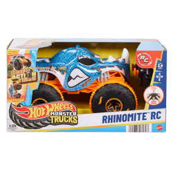 Hot Wheels Monster Trucks Hot Wheel RC Rhinomite in 1:24 Scale, Battery-Powered Remote-Control Toy Truck, Monster truck, 4 yr ...