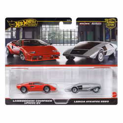 Hot Wheels HW LANCIA STRATOS ZERO, Vehicle set, 3 yr(s), Metal, Red, Silver