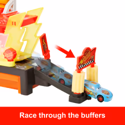 Disney Pixar Cars Disney and Pixar Cars Color Changers Race Ready Car Wash Playset & Color Changing Lightning McQueen - Additional view 7