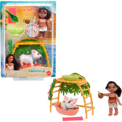 Mattel Disney Moana 2 Simea & Pua Bathtime Fun Playset with Fashion Doll  Animal Friend  Tub & 10+ Accessories  Toys Inspired by The Movie