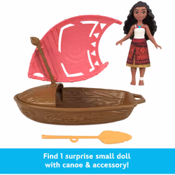 Mattel Disney Moana 2 Wayfinder Wonders Toy Set with Surprise Small Doll  Canoe & Accessory  Inspired by The Movie (Styles May Vary)