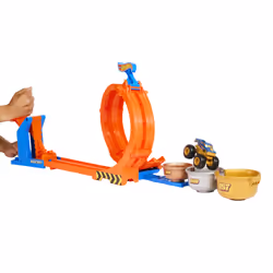 Hot Wheels Monster Trucks Loop-And-Flip Trophy Challenge Playset & Die-Cast Bigfoot Toy Truck - Additional view 4