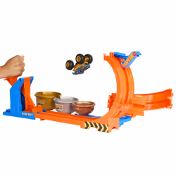 Hot Wheels Monster Trucks Loop-And-Flip Trophy Challenge Playset & Die-Cast Bigfoot Toy Truck - Additional view 6