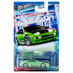 Hot Wheels '90s Street Scene Series Nissan 300ZX Twin Turbo, Car, 3 yr(s), Metal, Plastic, Black, Green