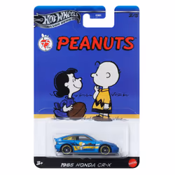 Hot Wheels Peanuts 75 Years Series 1985 Honda CR-X, Car, 3 yr(s), Metal, Plastic, Blue, Yellow