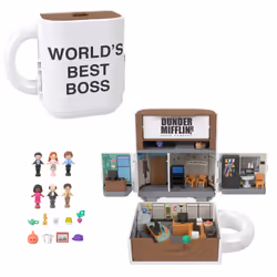 Polly Pocket x The Office Best Boss Mug Compact, Dunder Mifflin Character Set Collectible Toy - Additional view 7